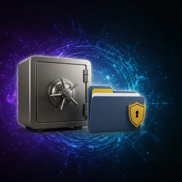 Larawan ng isang ligtas na password manager vault icon