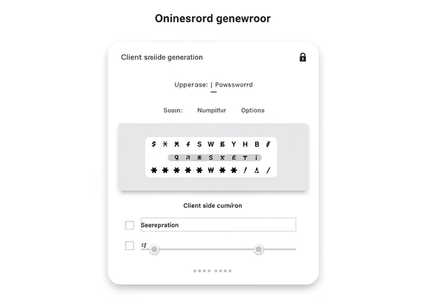 Password generator creating a strong, random password.